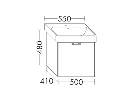 FORMAT Design Waschtisch-Unterschrank WVFZ050