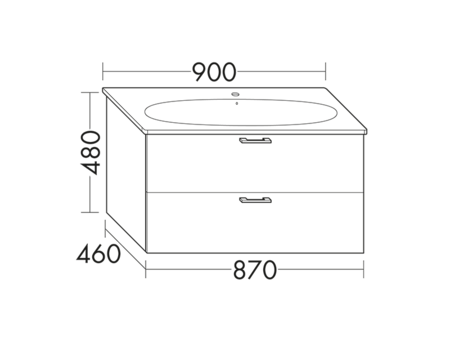 FORMAT Design Waschtisch-Unterschrank WVVJ087