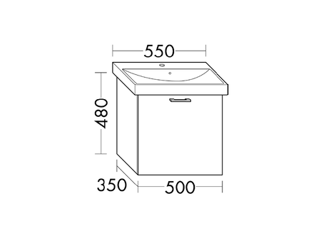 FORMAT Design Waschtisch-Unterschrank WVPX050