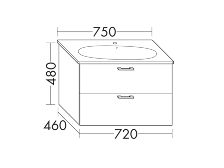 FORMAT Design Waschtisch-Unterschrank WVVJ072